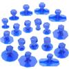 Mipcase Kit Ripara Ammaccature Auto 18 Pezzi Ventosa in Plastica Blu per Riparazione Grandine e Carrozzeria Veicoli Strumento di Aspirazione Facile da Usare