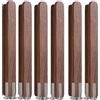 SANCHAKOU Mobili Da Cucina 6 Pezzi Anta Sagomata Maniglia In Legno Massello Cassettiera Per Mobili Maniglia In Noce Nero 192 Mm