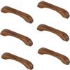 SANCHAKOU Mobili Da Cucina In Legno 6 Pezzi Maniglia Per Porta Del Cassetto Maniglia In Legno Massello Noce Nera Maniglia Per Porta Dell'Armadio Per Armadio Tipo A Ponte 96 Mm