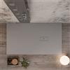 OLIMPO DOCCE Piatto doccia 100x200 Grigio Chiaro in marmoresina finitura pietra Maka