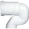MIROMA.SHOP Curva tecnica per WC filomuro con scarico a terra - regolazione da 16 a 20 cm