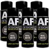 Alex Flittner Designs Vernice spray RAL 8019 grigio-marrone opaco, 6 x 400 ml, vernice colorata