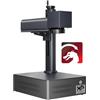 Monport Incisore Laser a Fibra 30W & LightBurn, 10000mm/s ad Alta Velocità, Incisione su Metallo 2.5D, Area di Lavoro 150x150mm, BSLcad Incluso, Taglio Laser per Vetro Tazze Legno
