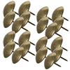 MroMax - Set di 35 chiodi per tappezzeria, diametro testa 25 mm, lunghezza 25 mm, stile antico, rotondi, per mobili e testiera del divano, color bronzo, 35 pezzi
