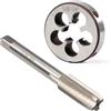 YUEARN 0.5-28 UNEF Tap and Die Set, 1/2 x 28 HSS macchina Tap Die Set, mano | Fustella per filettatura rotonda per tagliare o riparare fili su metallo