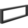 HOLZBRINK Supporto per mensola in metallo 45x15 cm HLA-A (1 pz) | Supporto per mensola lavabo da appoggio, reggimensola robusta da muro | Colore: Nero