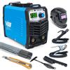 VECTOR WELDING Saldatrice Elettrodo MMA ARC 200K, Saldatrice Inverter Elettrodo IGBT con Hotstart e Anti-Stick, Macchina per Saldare Leggera 10-200A con Accessori Inclusi e Maschera Automatica - VECTOR WELDING