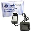 Trade-Shop Caricabatterie per batterie Bosch 36 V Li-Ion 2607336173, BAT810, BAT818, BAT836, BAT840, D-70771 sostituisce AL 3640 CV BC830 / stazione di ricarica, alimentatore di rete