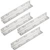 SENRISE 4 staffe angolari, staffe angolari ad angolo retto di 90 gradi, in acciaio inox, a forma di L, per mobili, mobili, mensole e supporti per armadi, letti e finestre (225 x 27 mm)