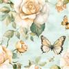 Generico Farfalla Rosa Carta da Parati Rimovibile Pianta Fiore Autoadesiva Impermeabile Ispessita Opaco Pellicola Adesivo Mobilia Decorativo Rullo Sticker per Cucina Camera da Letto Bagno 0.45x5 m