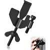 GOCUODE Serratura Porta Portatile,Serrature di Sicurezza di Viaggio 304 Acciaio Inossidabile Adatto,Portable Door Lock per Viaggi, Casa, Appartamento, Soggiorno, Hotel, Camere da Letto (Nero)