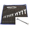 Wacktek SET CHIAVI COMBINATE IN POLLICI 1/4--15/16 12 PEZZI IN ACCIAIO CHROME VANADIUM