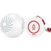 SINGCALL Cercapersone Infermieristico Wireless System di Cchiamata Intelligente 1 Pulsanti/trasmettitori di Chiamata SOS 1 Ricevitore Avviso di Chiamata Infermiera