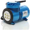 Wiltec Compressore per aerografo AS06 con membrana, silenzioso e oil free 3,5 bar