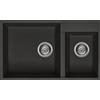 Elleci Quadra 440 Sottotop Lavello, Full Nero 40