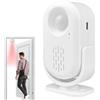 Generic Campanello per porta d'ingresso con sensore di movimento per aziende, in ABS, ricaricabile tramite USB, per la sicurezza domestica, con rilevamento a infrarossi, per porte di negozi, corridoi