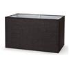 ORION LIGHTSTYLE Paralume in tessuto per presa E27 paralume rettangolare di ricambio per lampada da terra, lampada da tavolo, nero (40x22x24cm)