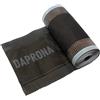 DAPRONA Nastro colmo in alluminio, 330mm x 5m, antracite, RAL 7021, nastro butilico impermeabile, sigillatura tetto autoadesiva, copertura colmo