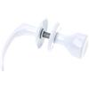 Aqbau® Maniglie per porta con pomello girevole | Pomello | Pomello | Pomello | Set completo con bulloni e viti (bianco)