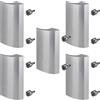 SOTECH 5 x SOTECH maniglia per porta balcone SEJA II alluminio grigio argento anodizzato 85 x 40 x 20 mm maniglia per porta finestra