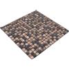 conwire Piastrelle a mosaico in vetro, pietra naturale, colore marrone opaco