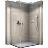 Bernstein Box doccia fisso con porta scorrevole DX906 FLEX - vetro di sicurezza ESG 8 mm - nano - Dimensioni selezionabili, Larghezza elemento porta:120cm, Larghezza elemento laterale:100cm