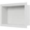 BERNSTEIN® nicchia da parete in acciaio inox - BS203010 - nicchia per doccia, nicchia per bagno - con telaio - 20 x 30 x 10 cm - colore: bianco - inossidabile