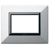 AVE Placca Ave Sistema 44 44P93Ao Zama 44 3 Moduli Argento Opaco