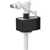 CR GALLEGGIANTE CASSETTA ZAINO WC RUBINETTO UNIVERSALE ATTACCO 3/8 RAMBO BLACK
