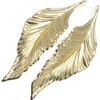 KITANDOVE 2 Pezzi Maniglia Porta Forma Foglia Retro Decorativo per Armadi e Credenze Facile da Installare e Ufficio