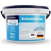 Plid® Bianco neve Pittura murale bianca 10 l [alta copertura] - Colore bianco polare bianco inodore - Colore parete - Colore bianco - Colore parete - Bianco - Vernice per interni bianco - Vernice