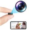 Tangxi Piccola Telecamera WiFi Wireless, Telecamere di Sicurezza Spia Nascoste HD 1080P, Mini Telecamera per Bambini per Cani e Animali con Visione Notturna, Rilevamento del Corpo