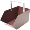 Aqbau® Contenitore per il carbone Contenitore per carbone Cassetto cenere Portacenere Contenitore per carbone in metallo Vasca per carbone (Marrone)