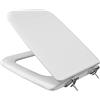 Inbagno Coprivaso wc water sedile Conca Ideal Standard, modello Compatibile Dedicato, cerniere metallo cromo (Bianco europeo)