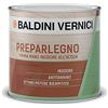 Baldini PREPAR LEGNO FONDO PRIMA MANO INODORE acqua Bianco, Lt 0,500