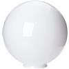 ORION LIGHTSTYLE Sfera di Vetro Con Foro in Diverse Misure - Paralume Con Bordo di Presa in Opale Bianco Lucido - Ricambio (Ø 300mm)