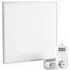 VIESTA® CF riscaldatore a infrarossi 60×60 cm 360 W con termostato TH12 - pannello riscaldante Carbon Crystal per parete, soffitto e controsoffitti modulari