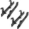 SOTECH 2 paia Estensione tastiera JUNKER KT1-30-H35-400-NF 400 mm nero (Estensione parziale/Con staffa di montaggio/Regolabile in altezza/Caricabile fino a 30 kg) Mensola tastiera per sottostruttura