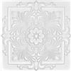 Eurodeco Pannelli 3D in polistirolo, da soffitto e da parete, decorativi, spessore di 3 mm, 50 x 50 cm, 6 m², 24 pezzi (08110)