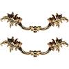JIAOLUN123 Maniglie per mobili vintage Pomello per porta in lega di zinco Tiretti per armadio in stile europeo Retro Manopole da polso decorazione per cassetto,comò,2 pezzi (Hole distance 96mm,Gold)