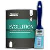 WAGA PAINT TECNIQUES Kit Rio Verde Renner Evolution Smalto per tutte le superfici 750ml con Pennello Waga Paint (Grafite)