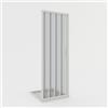 Idralite Porta doccia a soffietto in PVC 120 cm H 185 mod. Giglio con apertura laterale