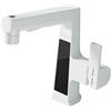 XINFULI Rubinetto, Rubinetto Estraibile Con Display Digitale, Rubinetti for Lavabo In Ottone Con Sensore Di Temperatura ligente, Miscelatore Girevole for Acqua Calda E Fredda Con Sollevamento(White Intelligen