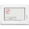 Hommler Finestra per cantina, 40 x 105 cm, 3 vetri - Finestre in plastica 76 mm profilo DIN sinistro - L x A: 400 x 1050 mm perfetto per finestre casette da giardino, finestre del garage e cantina con sistema