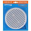 La Ventilazione GRIGLIA PL 175 TONDA RETE 125/160 MOLLE BL [LAVENTILAZIO]