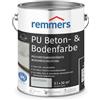 Remmers Vernice per pavimenti e cemento PU grigio luce, 5 litri, colore cemento e pavimento, per pannelli in fibra di cemento/massetto/cemento, resilienti e resistenti agli agenti chimici