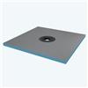 doporro Piatto Doccia Pronto da Piastrellare in Estruso Rigida Polistirene Tagliabile per Bagno Dimensione 100x100x4 cm