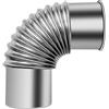 Generic Tubo a gomito per stufa a 90°, resistente al calore, per stufe, camini, barbecue, canna fumaria a gomito (10 cm)