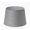 ORION LIGHTSTYLE Paralume in tessuto per lampade da terra e da tavolo, attacco E27, paralume di ricambio, tessuto, diametro 330 mm, altezza 230 mm, grigio