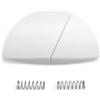 Adalbert Friatec Set pulsante pulsante di risciacquo con molle FRIABLOC F100, F200, (ricambio per n. 333401) (bianco Alpin)
